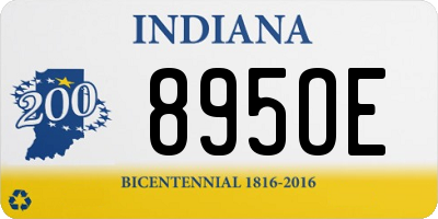 IN license plate 895OE