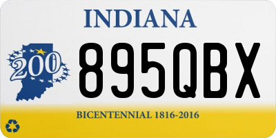 IN license plate 895QBX