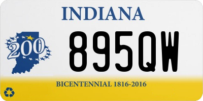 IN license plate 895QW