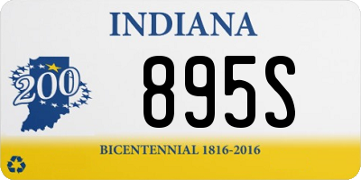 IN license plate 895S