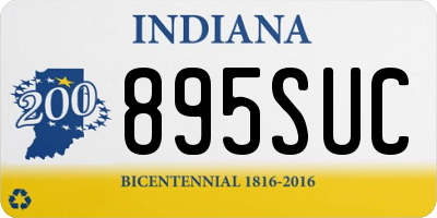 IN license plate 895SUC