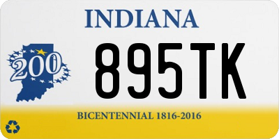 IN license plate 895TK