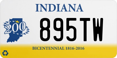 IN license plate 895TW