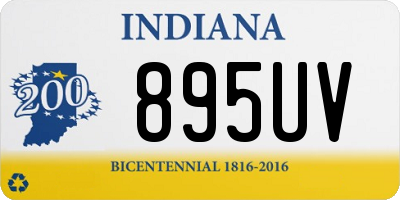 IN license plate 895UV