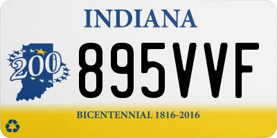 IN license plate 895VVF