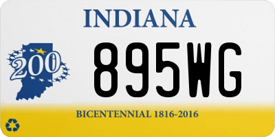 IN license plate 895WG