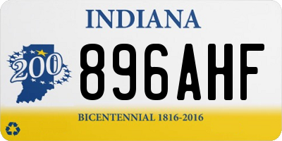 IN license plate 896AHF
