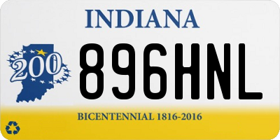 IN license plate 896HNL