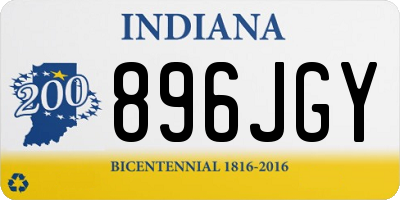 IN license plate 896JGY