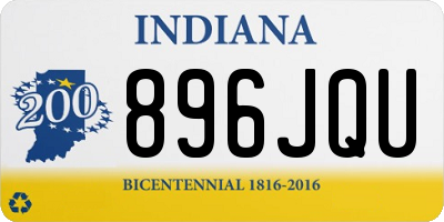 IN license plate 896JQU