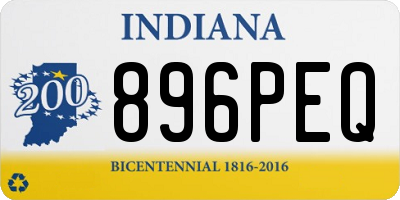 IN license plate 896PEQ