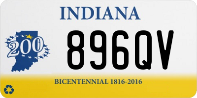 IN license plate 896QV