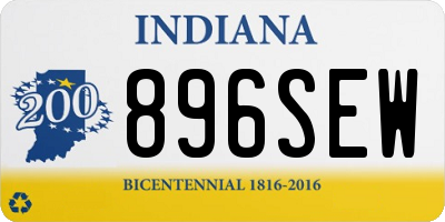 IN license plate 896SEW