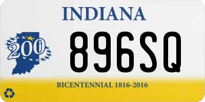IN license plate 896SQ