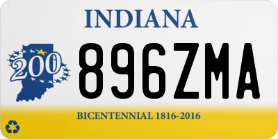 IN license plate 896ZMA