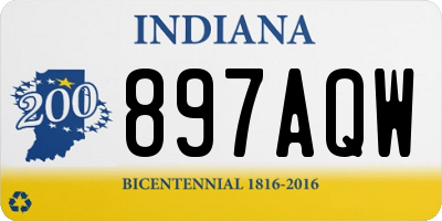 IN license plate 897AQW