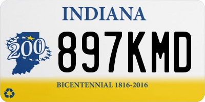IN license plate 897KMD