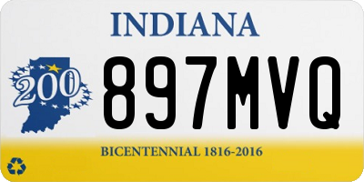 IN license plate 897MVQ