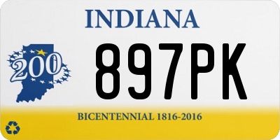 IN license plate 897PK