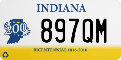 IN license plate 897QM