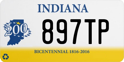 IN license plate 897TP