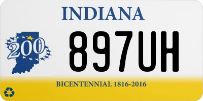 IN license plate 897UH