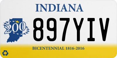 IN license plate 897YIV