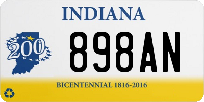 IN license plate 898AN