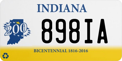 IN license plate 898IA