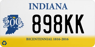 IN license plate 898KK