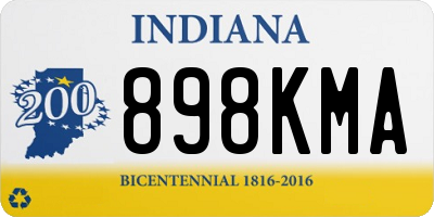 IN license plate 898KMA
