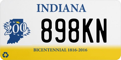 IN license plate 898KN