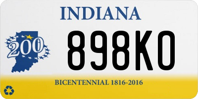 IN license plate 898KO