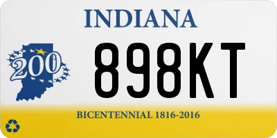 IN license plate 898KT