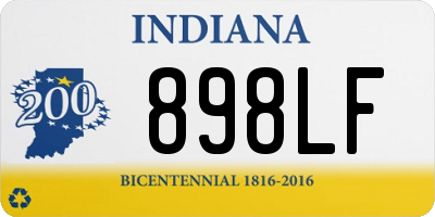 IN license plate 898LF