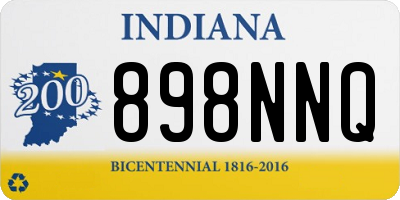 IN license plate 898NNQ