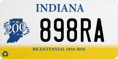 IN license plate 898RA