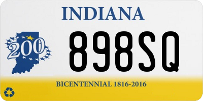 IN license plate 898SQ