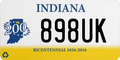 IN license plate 898UK
