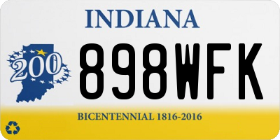 IN license plate 898WFK
