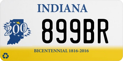 IN license plate 899BR