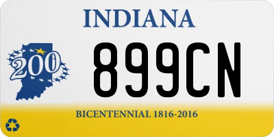 IN license plate 899CN