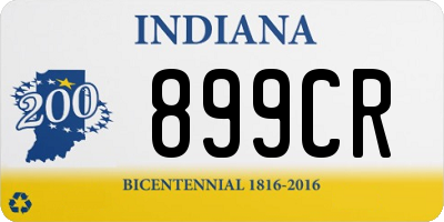 IN license plate 899CR