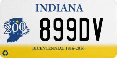 IN license plate 899DV