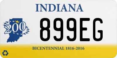 IN license plate 899EG