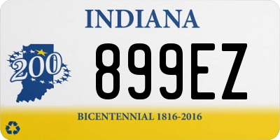 IN license plate 899EZ