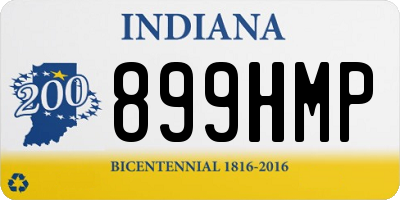 IN license plate 899HMP