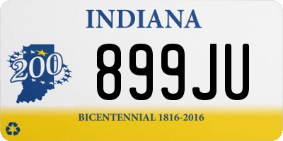 IN license plate 899JU