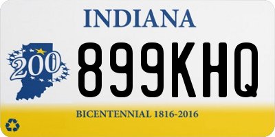 IN license plate 899KHQ