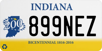 IN license plate 899NEZ